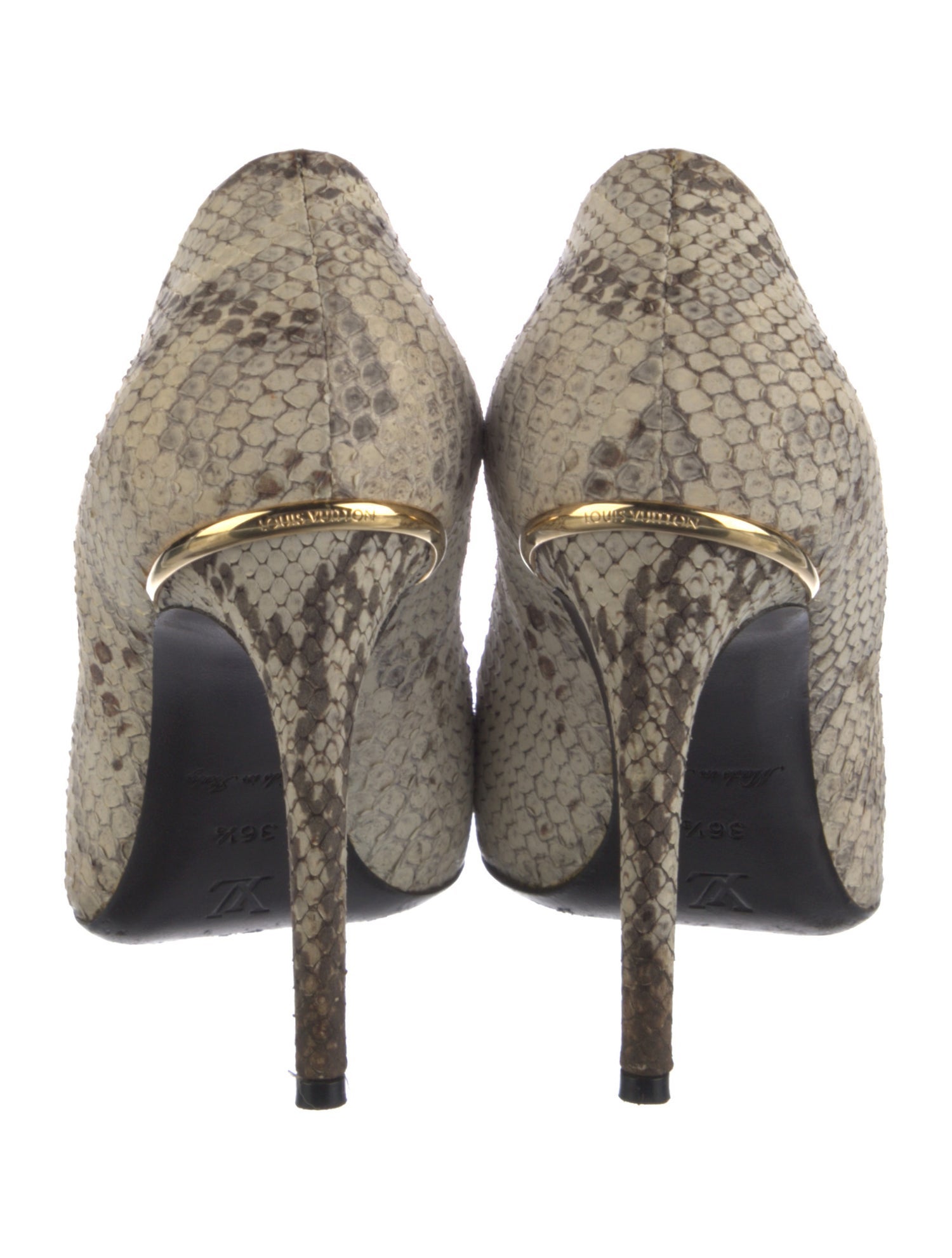 Louis Vuitton Eyeline Python Pumps
